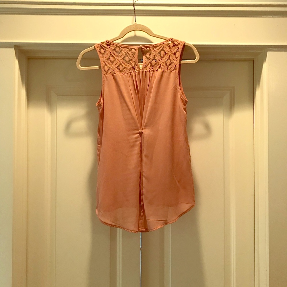 Dark Peach tank Size Small